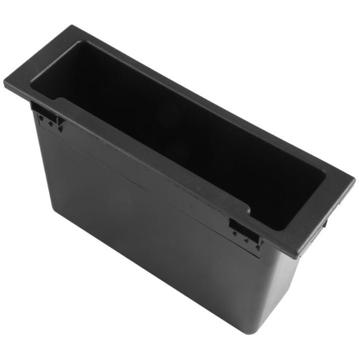 Leeadwaey Universele Auto 2/1Din Stereo Radio Pocket Drink Bekerhouder Opbergdoos Dashboard Montage Refitting Trim, Zwart, 175 x 125 x 45 mm