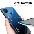 Vantime for OPPO A15 / A15S Case Gradient Phone Back Hard Glass Cover. 