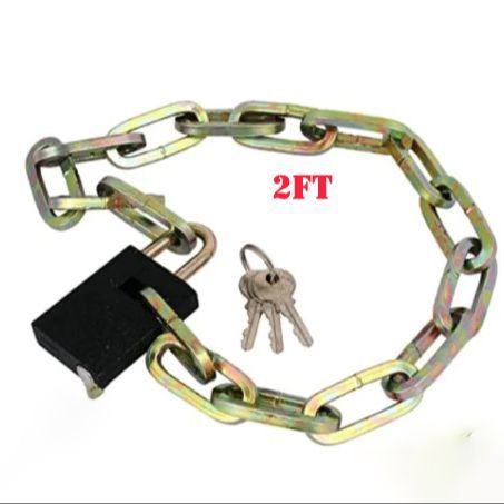 Gate Key Chain Yale Y1800/80/117/1 Solid Brass Gate Lock (, Chain & 3 Keys) 2FT | Daraz.lk
