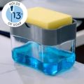 Soap Dispenser Pump With Sponge Manual Press Cleaning Liquid Dispenser Container Manual Press Soap Organizer Kitchen Tool Soap Dispenser Pump With Sponge Manual Press Cleaning Liquid Dispenser Container Manual Press Soap Organizer. 