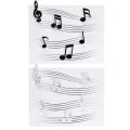 6pcs New Musical Note Fridge Magnets Gift Plastics Memo Magnets 6pcs Set Refrigerator Sticker Decorative. 