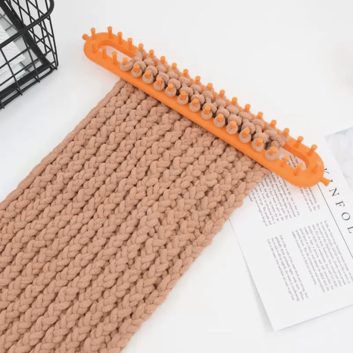 1%20Set%20Scarf%20Knitter%20Rectangle%20DIY%20Handmade%20Knitting%20Loom%20Scarf%20Sweater%20Hat%20Shawl%20Stitching%20Knitter%20Handmade%20Craft%20Weaving%20Tool%20-%20Image%203