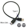 USB Type C to Micro USB Male OTG Sync Charge Cable Cord Adapter for Charging Data Transfer Use. 