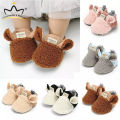 Cartoon Bear Baby Shoes - Warm Winter Velvet Shoes. 