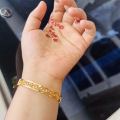 Gold Plated Lock Bangle for Women Fashion Valentine Gift Jewelry for Girls. 