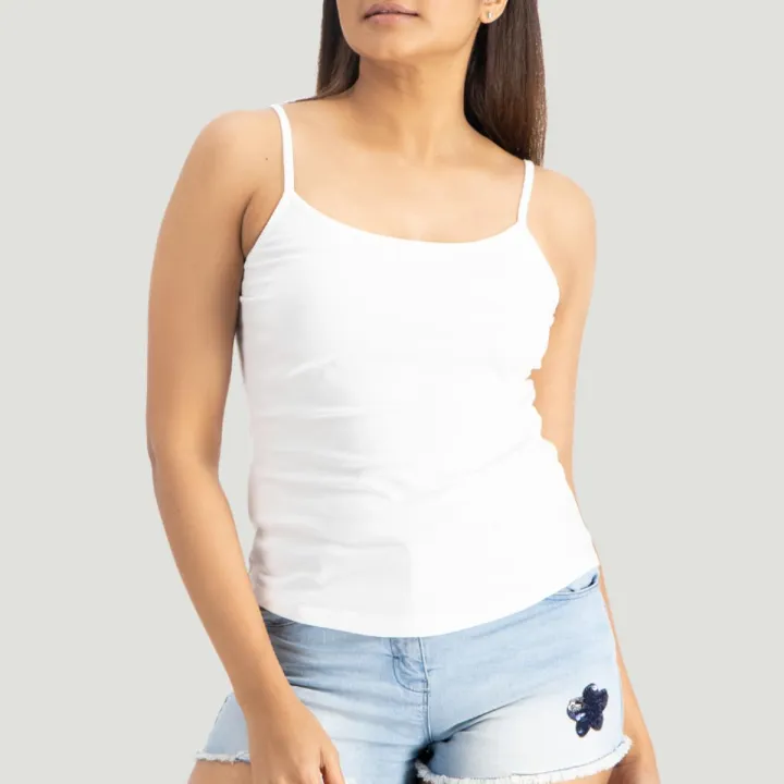VYAYA Strappy Cami Top - White