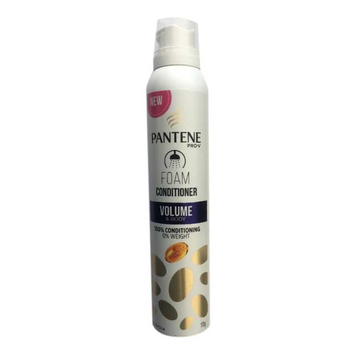 New Pantene Pro-V Foam Conditoner Volume  Body 100% Cinditioning 0% Weight