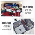 6pcs/set Travel Storage Portable Luggage Organizers Clothes Pouch Suitcase Laundry Bag New TLS. 
