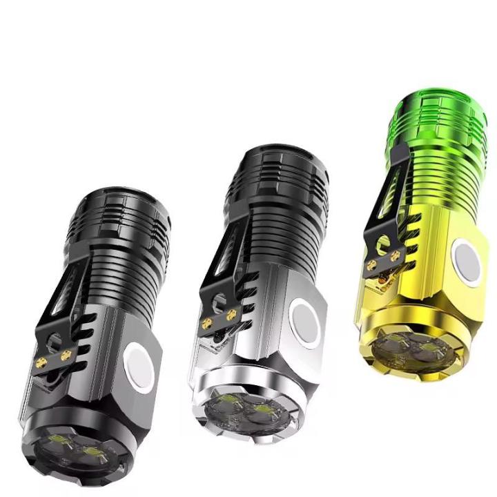 Portable%20Small%20Outdoor%20Multifunctional%20Camping%20Mini%20LED%20Torch%20Light%20Tactical%20USB%20Rechargeable%20Flashlight%20Touch%20Light%20Led%20Flashlight%20Torch%20Three%20Eyed%20Monsters%20Mini%20Flash%20Light%20-%20Image%202