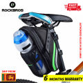 ROCKBROS Bicycle Bag Folding Mountain Road Bike Tail Rear Seatpost Saddle Bottle Bags Portable Seat Pouch Package. 