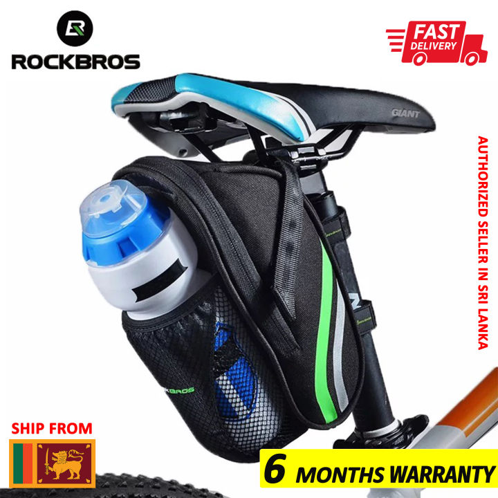 ROCKBROS Bicycle Bag Folding Mountain Road Bike Tail Rear Seatpost Saddle Bottle Bags Portable Seat Pouch Package