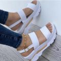 【ALLGOOD】 Fashion Wedge Female Platform Buckle Strap Street Summer Shoes Punk Beach Wedges Women Sandals Chunky Sandalias De Mujer. 