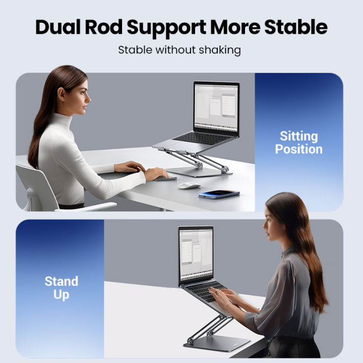 UGREEN%20Adjustable%20Whirling%20Laptop%20Stand%20Holder%20Dock%20for%20Laptop%20iPad%20Air%20iPad%20Pro%20Macbook%20M1%20Surface%20-%20Image%203