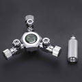 MUFAN 3-way CO2 Splitter Valve Planted Tank Multi Ways Distributor Fish Tank CO2 Cylinder Multi-Ported Valve CO2 Aquarium. 