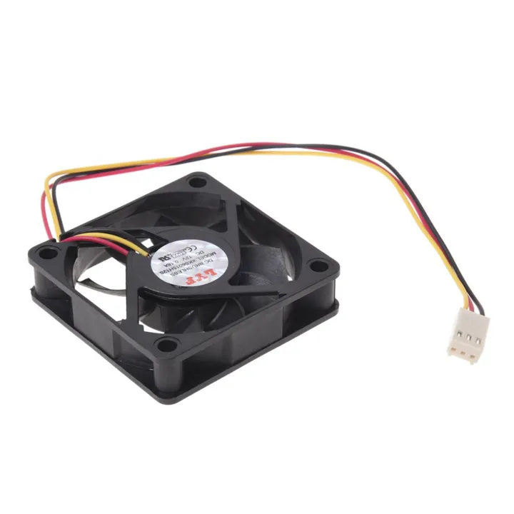 60mm%206cm%20DC%2012V%203%20Pin%20Computer%20Case%20CPU%20Cooler%20Cooling%20Fan%20Black%204%20Pcs%20-%20Image%203