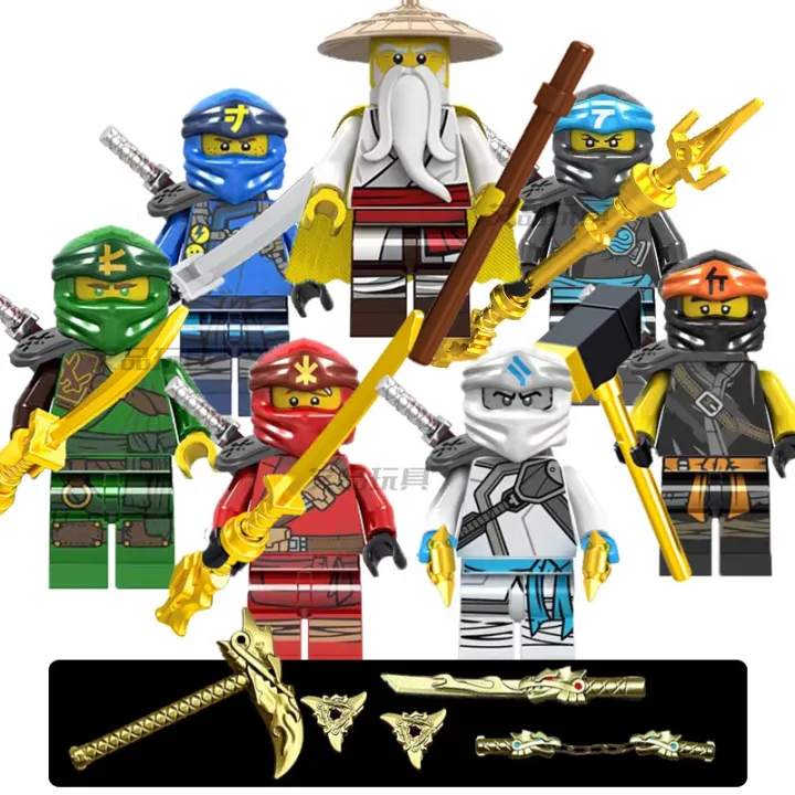 Ninjago%20Compatible%20with%20LEGO%2011%20Season%20Hero%20Scroll%20Character%20Lloyd%20Kaisen%20Jeanie%20Kyo%E6%8B%BC%E8%A3%85%20Building%20Blocks%20-%20Image%203