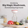 Magic Mushroom Funnel Foldable Silicone Funnel For Filling Bottles Or Container WANNA. 