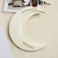 Moon Lyre Harp Professional 7 Strings Lyre Harp Fine Detailed Portable for Kids. 