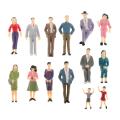 1:25 Scale Model Train Tiny People Passengers Figures G Scale Miniature. 