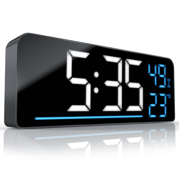 LED Alarm Clock Digital - LED Large Display 24 Cm Colour Display | Daraz.lk