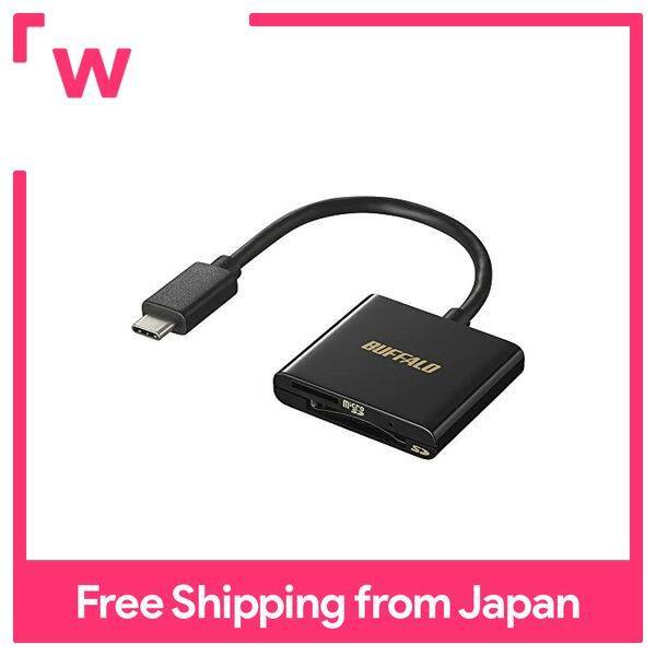 Buffalo USB3.0 Type-C Connection Card Reader SD / microSD Black BSCR115U3CBK