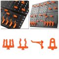 10Pcs New Hardware Fastener Hanging Board Hole Hook Garage Workshop Storage Rack Wall-Mounted Pegboard Hook Plastic Box Parts Plate Hook. 
