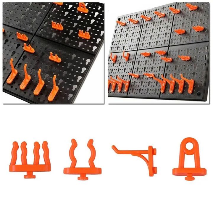 10Pcs%20New%20Hardware%20Fastener%20Hanging%20Board%20Hole%20Hook%20Garage%20Workshop%20Storage%20Rack%20Wall-Mounted%20Pegboard%20Hook%20Plastic%20Box%20Parts%20Plate%20Hook%20-%20Image%208