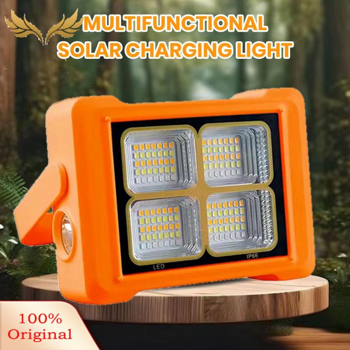 SuperRide Camping Light Usb/solar Rechargeable Camping Flashlight with Adjustable Lighting Outdoor Tent Lamp Solar Rechargeable Light