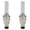 2 Pcs LED Bike Car Light Dust Valve Cap with Batteries Bicycle Tyre Wheel Valve Light. 