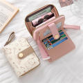 Printed Wallet Holder Girls Cute Purse Women'S Short Card Holder for Birthday Casual Gift Teenagers Fashion Personal. 