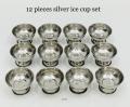 Stainless Steel Ice Cream Cup Set 12 Piece Set. 