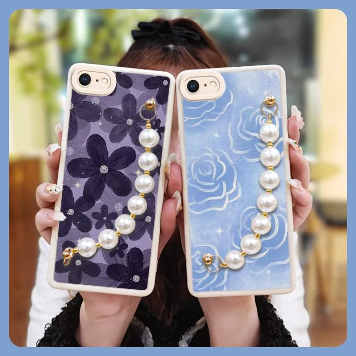 Anti-knock%20imitation%20leather%20Phone%20Case%20For%20iphone%207/8/iphone%20SE%202020/SE2%20pearl%20bracelet%20soft%20case%20Skin-friendly%20feel%20-%20Image%207