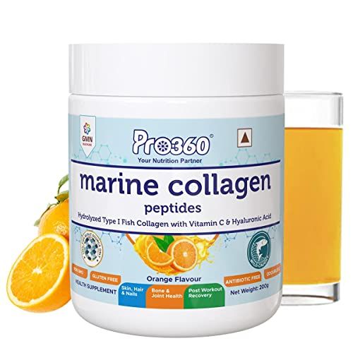 Pro360 Marine Collagen Peptides Powder for Healthy Skin, Hair, Nails ...