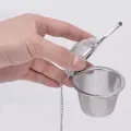 Stainless Steel Tea Locking Spice Egg Shape Ball Mesh Infuser Tea Strainer Kitchen Accessories. 