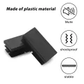 8 Pcs Black Plastic Rectangular Blanking End Caps Inserts 20mm x 40mm. 