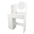 Dressing Table Stylish Multifunction Stable Makeup Vanity Desk with Lighted Mirror for Bedroom. 
