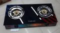 Taiko Glass Top Stainless Steel Double Burner Gas Cooker. 
