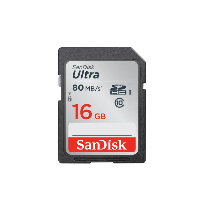SanDisk 16GB Ultra SD Card (80 Mb/s)
