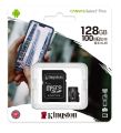 Kingston 128GB microSDXC Canvas Select Plus 100MB/s Read A1 Class 10 UHS-I Memory Card (SDCS2/128GB). 