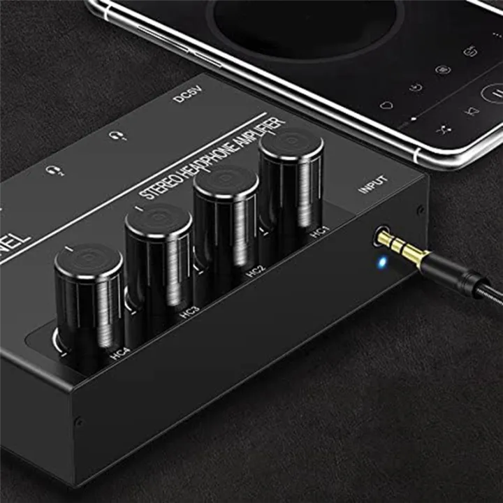 4%20Channel%20Headphone%20Amplifier%20Stereo%20Audio%20Amp%20Audio%20Amplifier%20Headphone%20Splitter%20With%204%203.5MM%20Headphone%20Output%20And%203.5MM%20Audio%20Input%20-%20Image%205