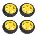8PCS kit | TT Gear Motor DC 3-6V & Tire Wheel for Arduino Smart Car Robot Intelligent Car Chassis Four Drive. 