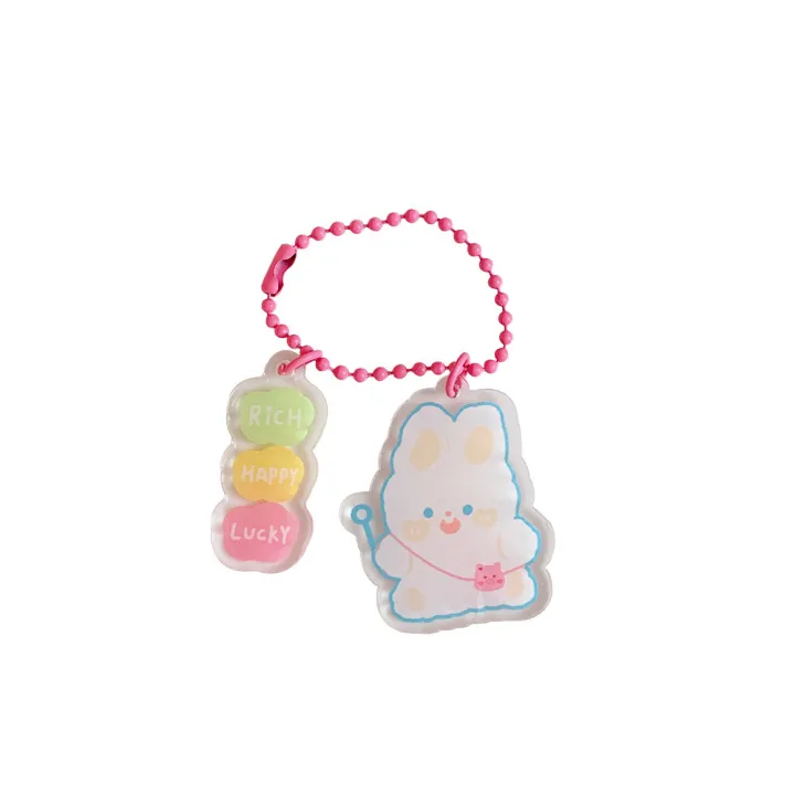 New%20Style%20Girl%20Heart%20Transparent%20Acrylic%20Pendant%20Ins%20Decorative%20Accessories%20Student%20Cute%20Keychain%20-%20Image%204