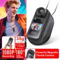 Powerful Magnetic Thumb Action Camera Real Time Monitoring Vlogging Recorder 1080p Sport Camera WiFi App Control. 