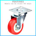 Heavy Duty PVC Caster Wheel 2 x Brake Wheel & 2 x Swivel Wheel (1.5 Inch 4xPcs). 