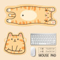 Cute Cartoon Mouse Mat Oversized Shaped Water-Absorbing Quick-Drying Girl Good-looking Notebook Keyboard Table Mat. 