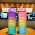 900ML Portable Water Bottle Motivational Sports Water bottle with Time Marker Leak-proof Cup for Outdoor Sport Fitness BPA Free. 