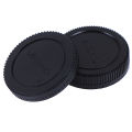 Body+Rear Lens Cap Cover Protective Case For Olympus M4/3 Camera Accessory Black GHAN. 
