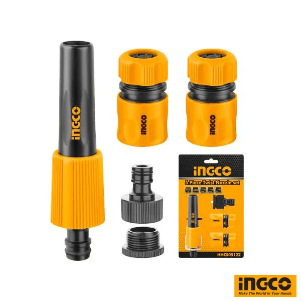 INGCO Twist Nozzle Set 5 Piece Twist Nozzle Set