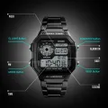 SKMEI New Sports Waterproof Count Down Stainless Steel Watch For Men 1335. 