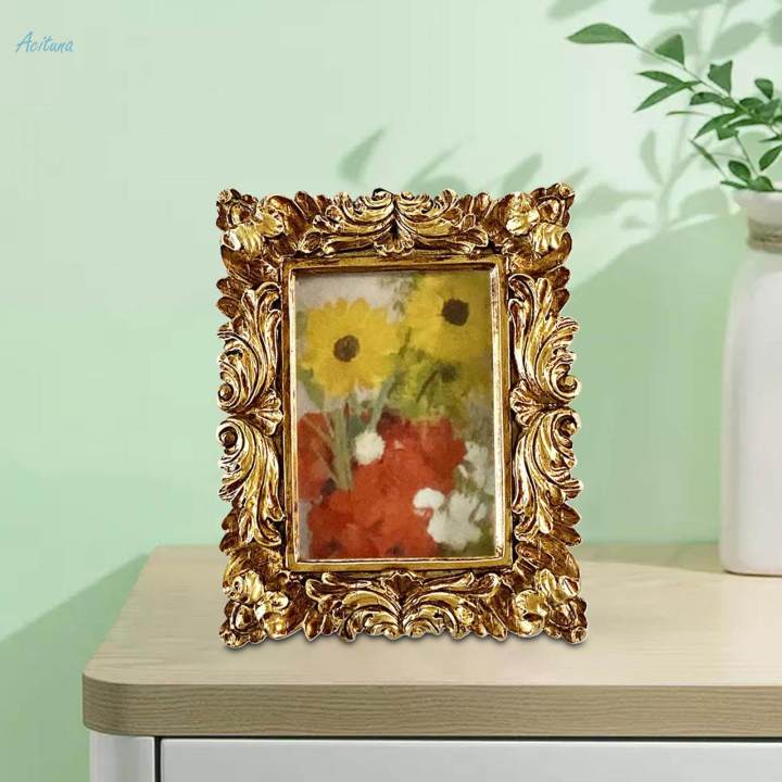 Photo Frame Photo Holder Resin Picture Frame Hanging Office Tabletop Display